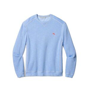 Tommy Bahama Tobago Bay Crewneck Sweatshirt Men’s Small Light Sky Blue Pullover
